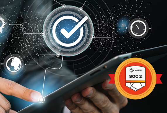 SkillNet Solutions SOC 2 Type 2 audit completion badge for data security and client trust
